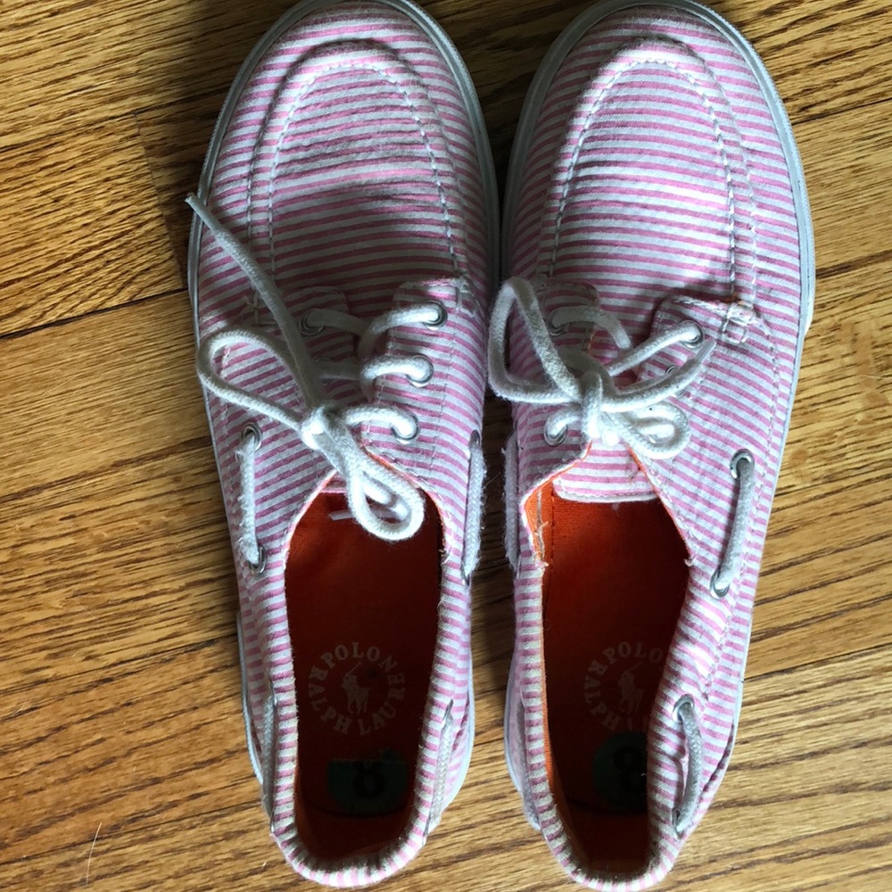 Pink Striped POLO by Ralph Lauren Shoes
